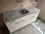 Keuken met wasbak, Huis en Inrichting, Keuken | Keukenelementen, Ophalen, Gebruikt, Wit, 150 tot 200 cm