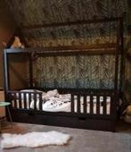 JORG Steigerhouten bedhuis XL met extra lade 90 x 200, Kinderen en Baby's, Kinderkamer | Bedden, Ophalen, 85 tot 100 cm, Gebruikt