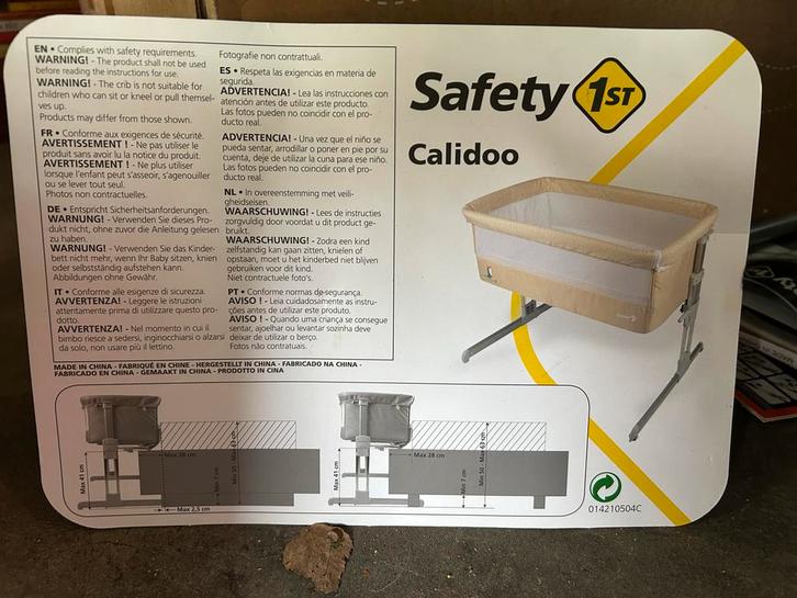 Safety Calidoo Co-sleeper Baby Bedje, Kinderen en Baby's, Babywiegjes en Ledikanten, Zo goed als nieuw, Ledikant, Ophalen