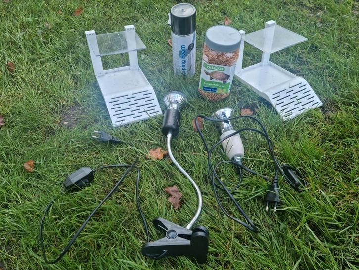 Reptielenlampen schildpadden toebehoren schildpad voer, Dieren en Toebehoren, Reptielen en Amfibieën | Toebehoren, Zo goed als nieuw