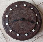 Vintage aardewerken wandklok jaren '70, Huis en Inrichting, Woonaccessoires | Klokken, Ophalen of Verzenden, Zo goed als nieuw