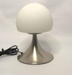 Retro Paddenstoelenlamp - Nederlands design - Soft Touch, Gebruikt, Ophalen of Verzenden, Glas, Minder dan 50 cm