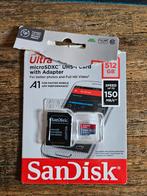 Sandisk Ultra UHS-I Kaart Met Adapter 512 GB 150 MB/S, Audio, Tv en Foto, Fotografie | Geheugenkaarten, Nieuw, Ophalen of Verzenden