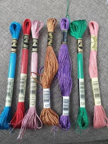 DMC Metallic Borduurzijde -5 strengen voor 3 euro beschikbaar voor biedingen