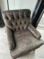 Landelijke fauteuil Nelson taupe comfortbale nog werkelijk n, Huis en Inrichting, 75 tot 100 cm, Ophalen of Verzenden, Zo goed als nieuw