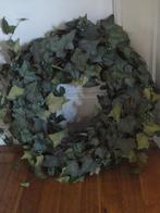 grote BREDE KUNST KLIMOP KRANS met BESSEN, diameter 55 cm, Huis en Inrichting, Woonaccessoires | Kransen, Ophalen of Verzenden