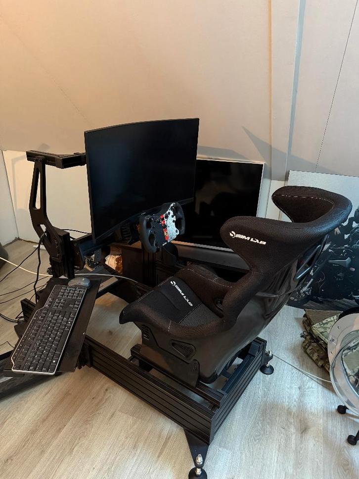 Fanatek CSL DD 8NM + Heusinkveld & Sim-Lab P1X & Samsung G5, Computers en Software, Joysticks, Zo goed als nieuw, Ophalen