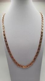 gouden platte koningsketting 14kt, Www.bredajuwelier.nl, Nieuw, Ophalen of Verzenden, Www.bredajuwelier.nl