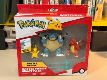 Pokemon Blastoise, Pikachu Battle Figure Multi Pack beschikbaar voor biedingen