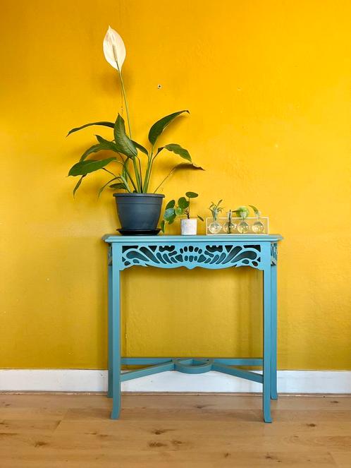 Art deco sidetable | mooie oude sierlijke plantentafel, Huis en Inrichting, Tafels | Sidetables, Zo goed als nieuw, 25 tot 50 cm