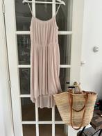 Zachte elastische plissé jurk H&M (36/38) vakantie, H&M, Beige, Ophalen of Verzenden, Zo goed als nieuw