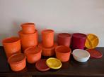 Tupperware Servalier sterdeksel oranje retro en vintage, Ophalen of Verzenden, Gebruikt, Rood