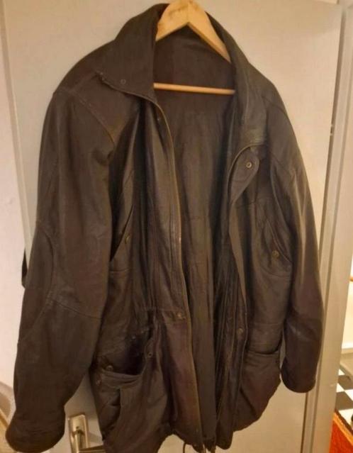 Leuke soepel leren parka jas maat xxl, Kleding | Heren, Jassen | Zomer, Gedragen, Overige maten, Bruin, Ophalen of Verzenden