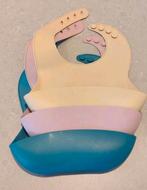 Kinder slabbetjes siliconen 3x, Kinderen en Baby's, Babykleding | Overige, Ophalen of Verzenden, Zo goed als nieuw, Onbekend, Jongetje of Meisje