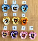 * hand gehaakte viooltjes violen div kleuren - lente - zomer, Verzenden, Nieuw, Haken, Overige typen