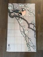 Ixxi OHARA KOSON Koolmezen op bloesemtak (60x80cm), Ophalen of Verzenden, Nieuw