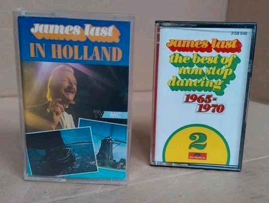 2 Muziek cassettes James Last In Holland, Non Stop 65-70, Cd's en Dvd's, Cassettebandjes, Gebruikt, Origineel, Nederlandstalig