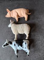 Koe -schaap -varken plastic speelbeesten, Ophalen, Zo goed als nieuw, Boerderijdier, Beeldje of Figuurtje