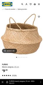 Ikea Fladis zeegras Mand, Overige materialen, Rond, Ophalen of Verzenden, Zo goed als nieuw