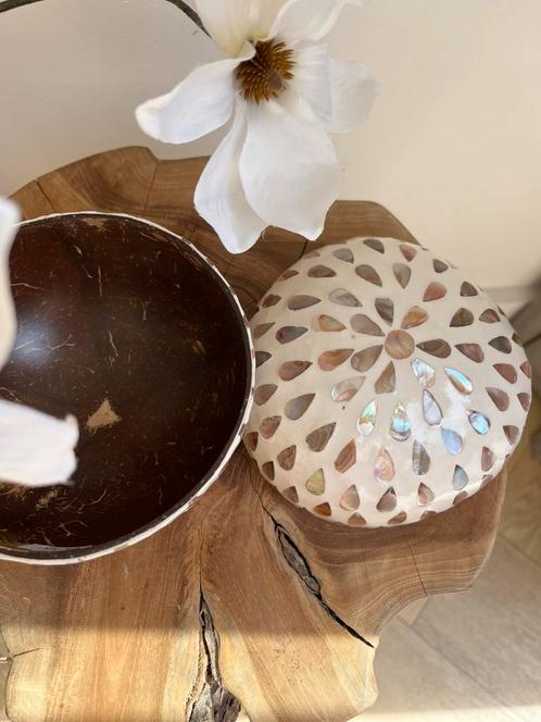 Kokosnoot bakje, Huis en Inrichting, Woonaccessoires | Schalen en Manden, Nieuw, Rond, Hout, Ophalen of Verzenden