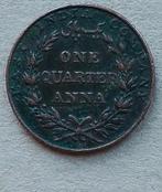 India, Britsh 1/4 anna 1835 (b) 25,2 mm., Ophalen of Verzenden, Zuid-Azië, Losse munt