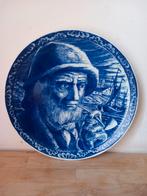 Delfts blauw wandbord Boch Freres, Ophalen of Verzenden