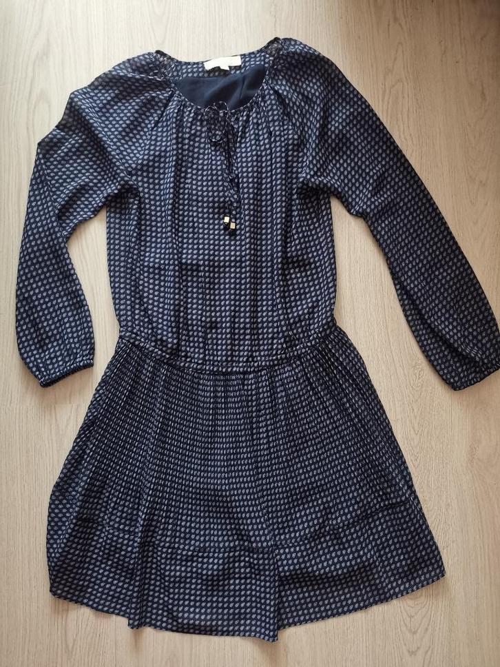 Donkerblauwe jurk van Michael Kors, maat M, Kleding | Dames, Jurken, Zo goed als nieuw, Maat 38/40 (M), Blauw, Boven de knie, Ophalen of Verzenden