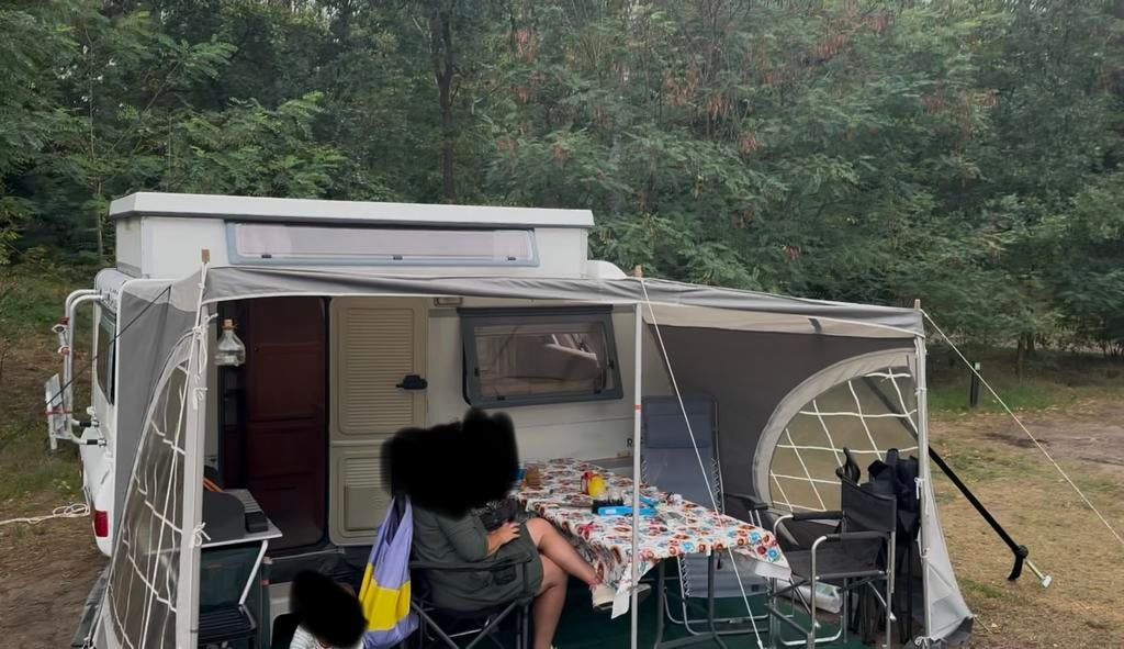 Caravanluifel met zijwanden (omloopmaat ~ 640 cm), Caravans en Kamperen, Ophalen of Verzenden