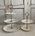 2x Etagere / 1x 3 laags & 1x 2 Laags, Ophalen of Verzenden, Gebruikt