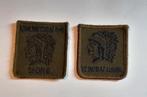 Borstemblemen 12 infanterie bataljon luchtmobiele brigade, Verzamelen, Ophalen of Verzenden, Landmacht, Nederland, Embleem of Badge
