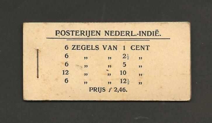 1911 Postzegelboekje 3 Nederlands-Indië niet compleet *LEES*, Postzegels en Munten, Postzegels | Nederland, Postfris, T/m 1940