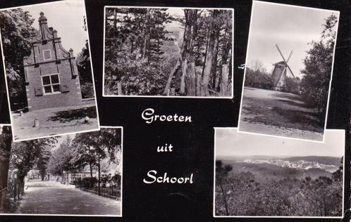 03462 - Schoorl - 5 luik Groeten uit ... - gel. 1966, Verzamelen, Ansichtkaarten | Nederland, Gelopen, Noord-Holland, 1960 tot 1980