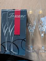 2 Champagne Glazen Kristal NIEUW in doos; 24 % loodkristal., Verzamelen, Glas en Borrelglaasjes, Ophalen of Verzenden, Zo goed als nieuw