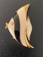 Vintage emaille VIS broche, Ophalen of Verzenden, Zo goed als nieuw, Overige materialen