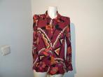 King Louie blouse vintage look warme kleuren print S