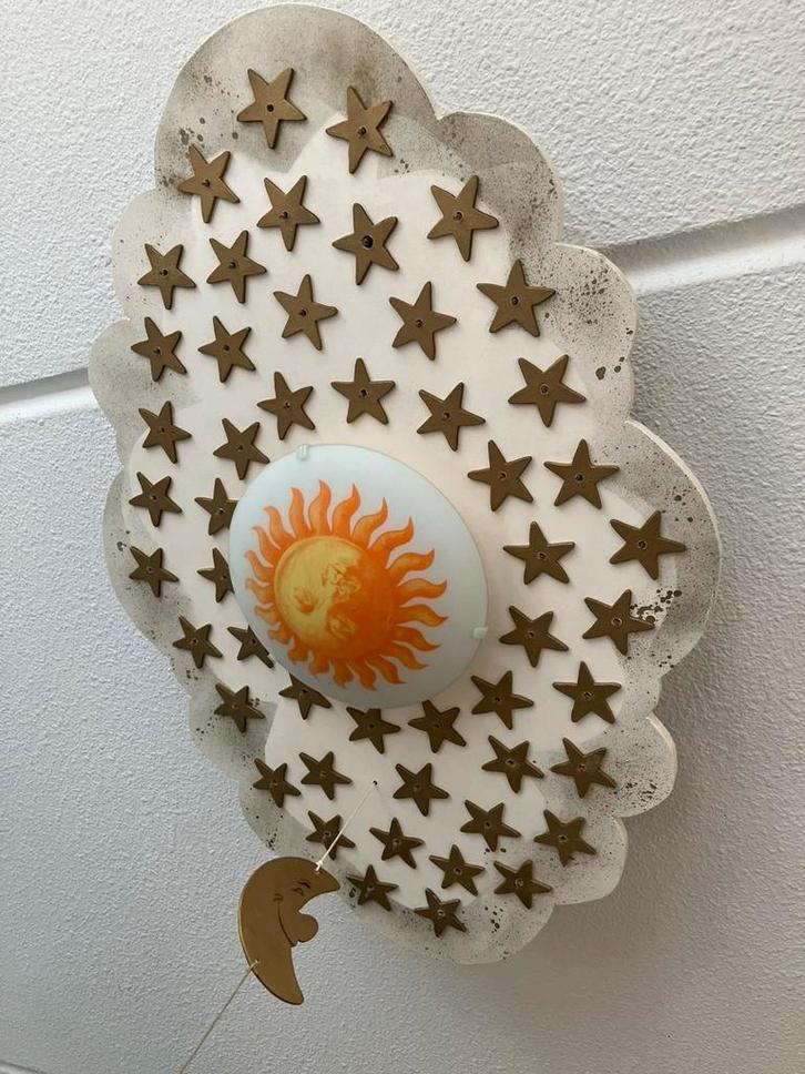 Babykamer wolk lamp plafoniere met muziek, Kinderen en Baby's, Kinderkamer | Inrichting en Decoratie, Zo goed als nieuw, Lamp
