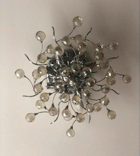 Moderne Plafondlamp met Glazen Bollen, Huis en Inrichting, Lampen | Plafondlampen, Zo goed als nieuw, Glas, Ophalen of Verzenden