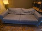 Mooie grijze tweezitsbank, Ophalen, Gebruikt, Tweepersoons, 75 tot 100 cm