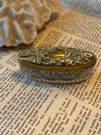 Antieke Edwardiaanse snuisterijen doos kristal, Antiek en Kunst, Verzenden