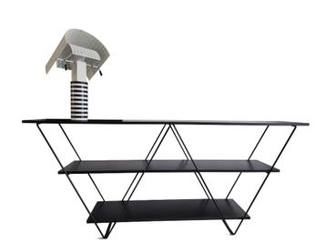 Fantastisch vintage post modern minimalistisch dressoir beschikbaar voor biedingen