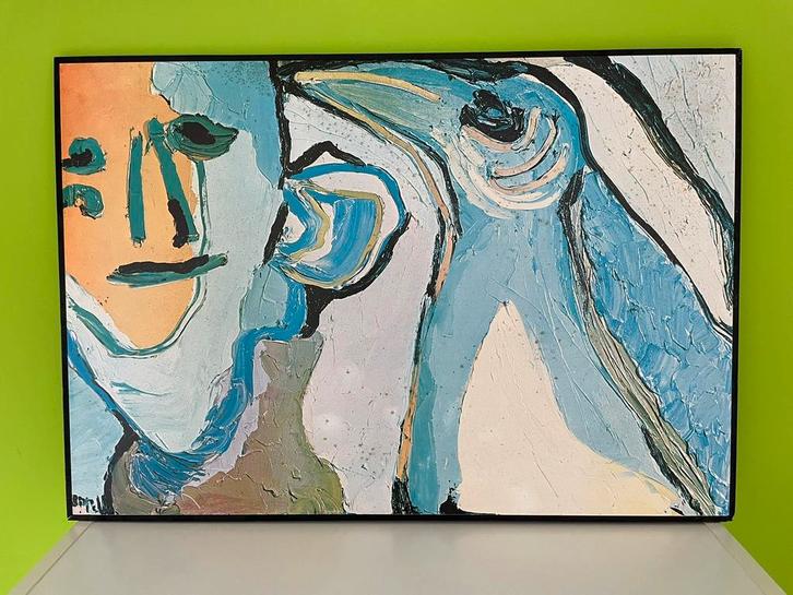 Karel Appel reproductie, Antiek en Kunst, Kunst | Schilderijen | Modern, Ophalen of Verzenden