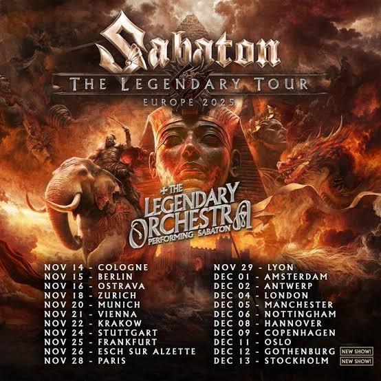 1x Sabaton concert Ziggo Dome 2025 ticket., Tickets en Kaartjes, Evenementen en Festivals, Eén persoon