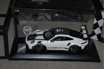 PORSCHE 911 GT3 RS 2023 white/black Minichamps 1:18 WRH beschikbaar voor biedingen