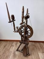 Spinnewiel, fraai bewerkt en goed werkend, Hobby en Vrije tijd, Spinnewielen en Spinnen, Ophalen of Verzenden, Gebruikt, Spinnewiel