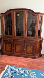 Mahonie Vitrine kast, Ophalen, 200 cm of meer, 150 tot 200 cm, Zo goed als nieuw