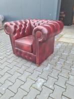 Nieuwe Chesterfield club fauteuil rood + BEZORGING GRATIS, Chesterfield, Nieuw, Ophalen of Verzenden, Leer