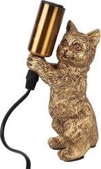 Tafellamp kat en Boomer goud/brons, Huis en Inrichting, Lampen | Tafellampen, Ophalen of Verzenden, Nieuw, Overige materialen