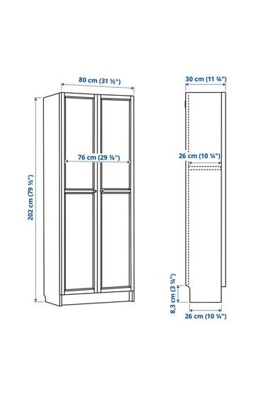 Ikea Billy boekenkast met deuren - afbeelding 2