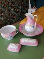 Compleet lampetstel, biedermeier, vieux Paris, wasstel, Antiek en Kunst, Ophalen of Verzenden