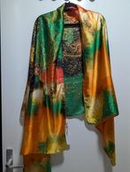 Caracciolo 100% zijden sjaal, Kleding | Dames, Maat 46/48 (XL) of groter, Nieuw, Ophalen of Verzenden, Sjaal